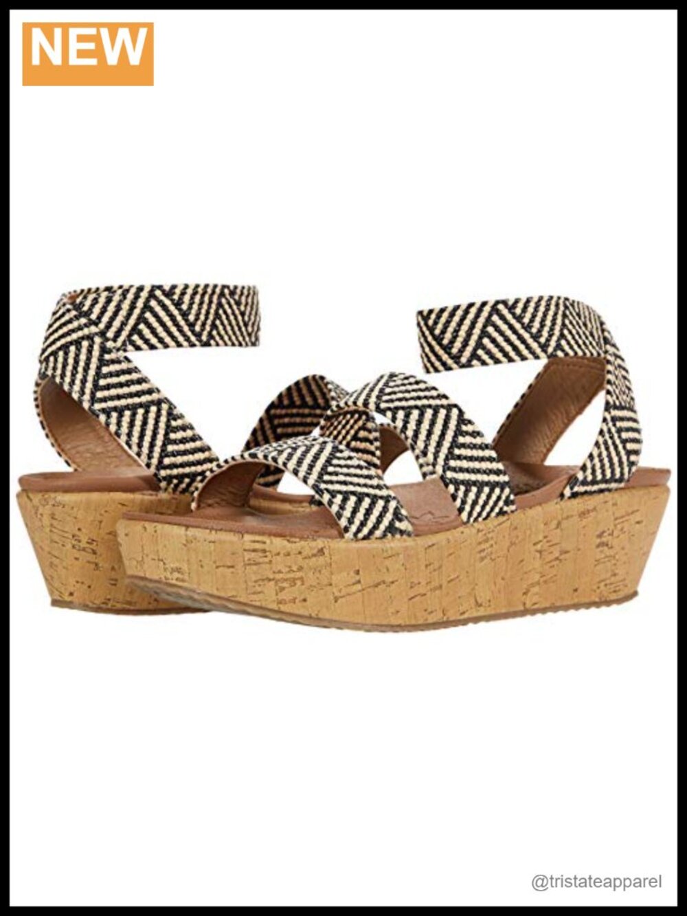Skechers Woven Raffia Slide Sandal Cork Flatform Ankle Strap
